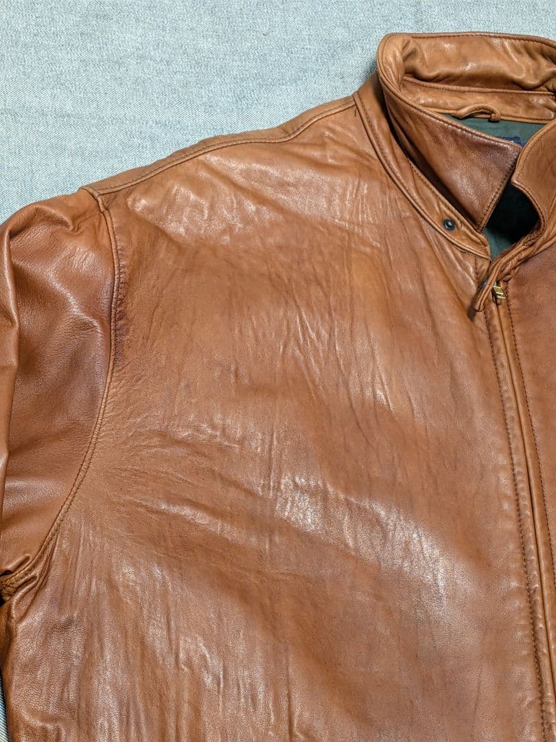 ralph lauren ポニー無し swingtop leather jkt