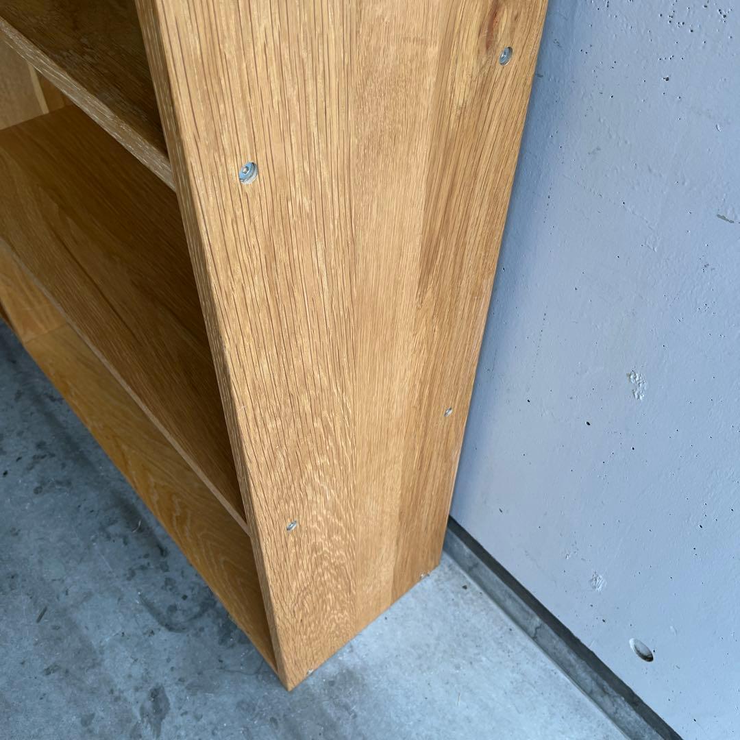 美品★無印 スタッキングシェルフ・ワイド・５段+追加５段・オーク材