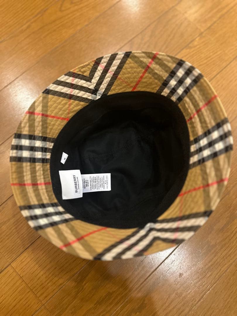 Burberry チェック柄 バケットハット 高島屋購入正規品 Mサイズ
