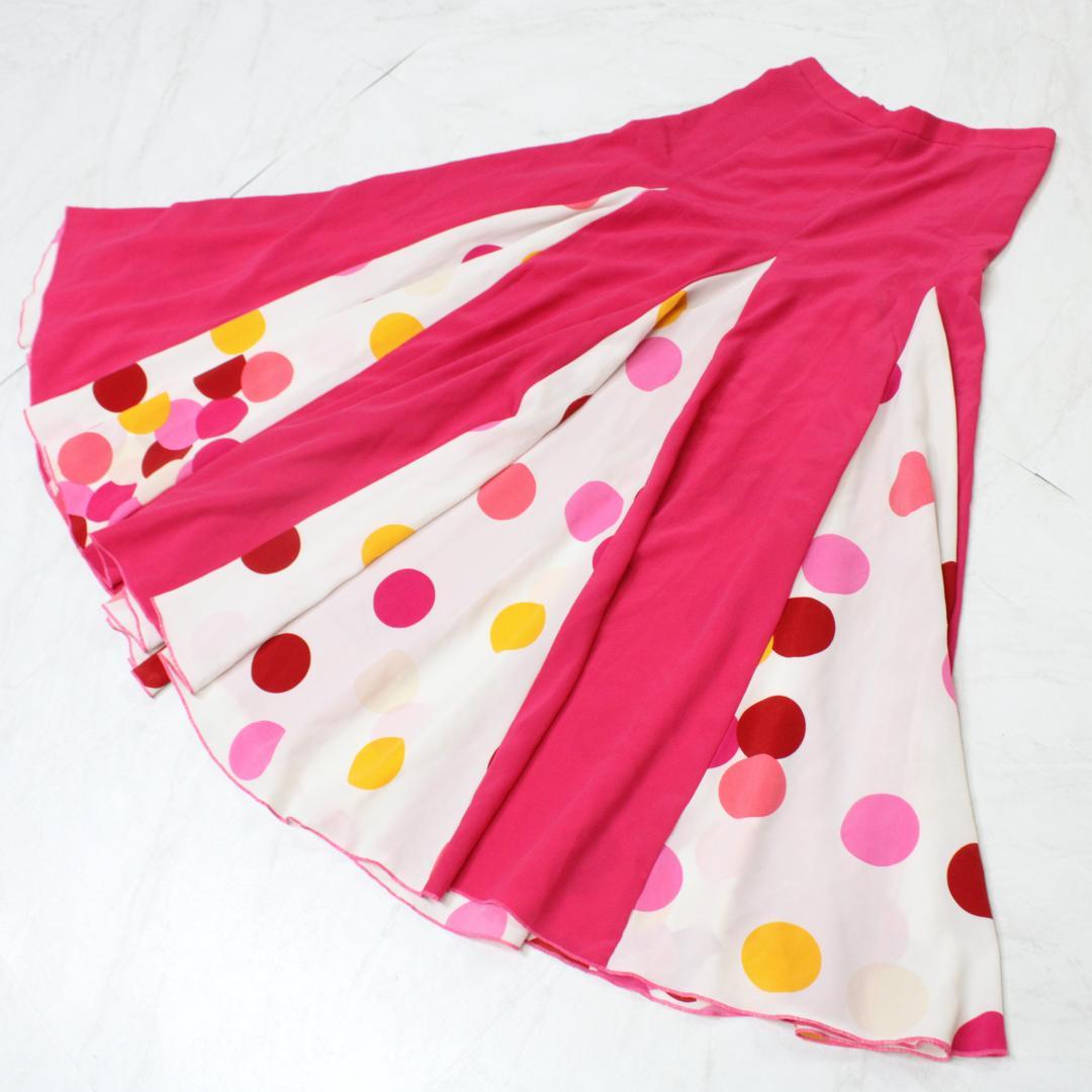 【美品 フラメンコ衣装】ピンク tienda de flamenco ファルダ