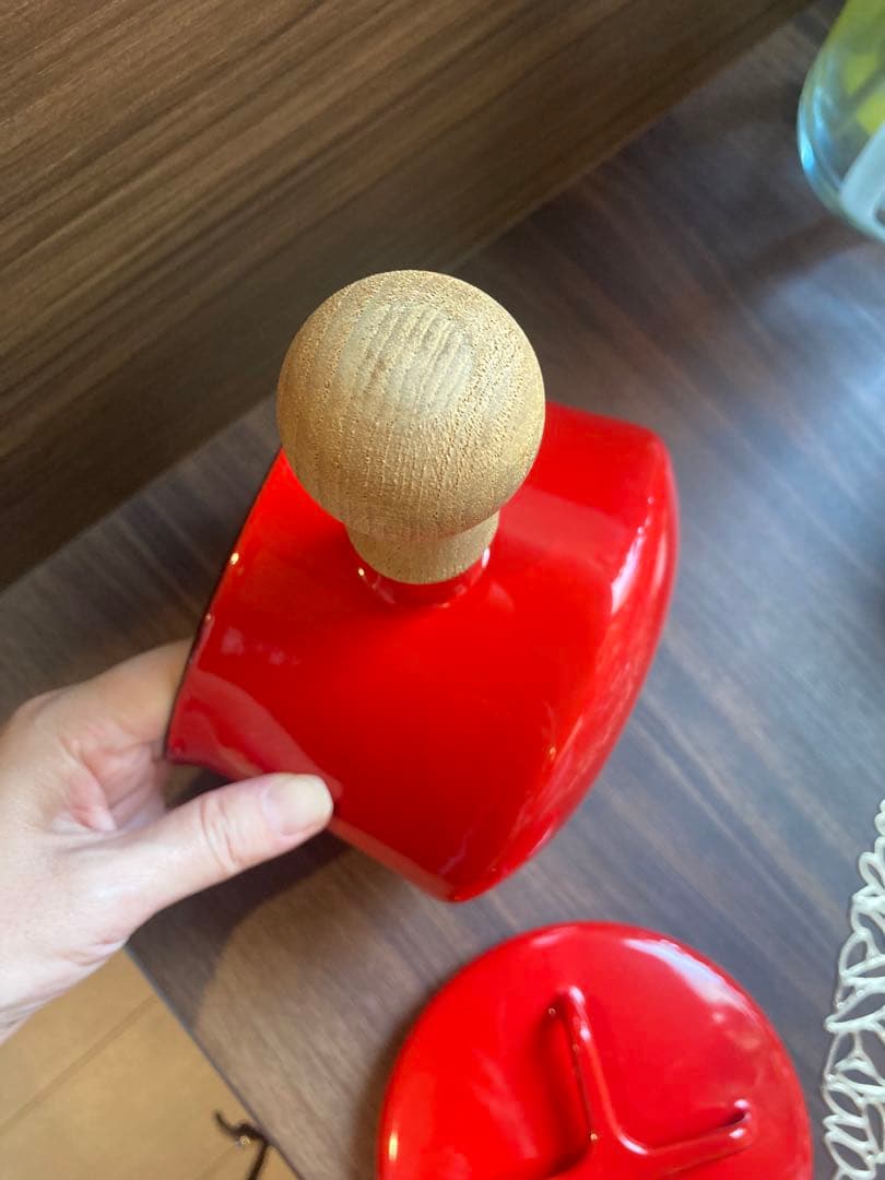 DANSK ダンスク　ホーロー 片手鍋　コベンスタイル 赤　蓋つき