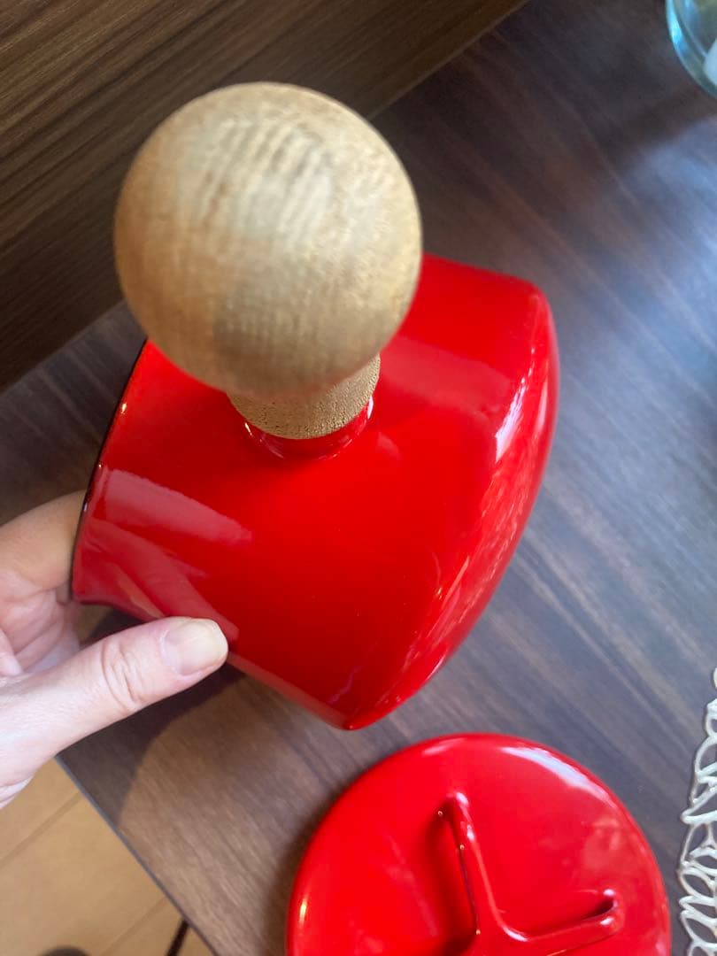 DANSK ダンスク　ホーロー 片手鍋　コベンスタイル 赤　蓋つき