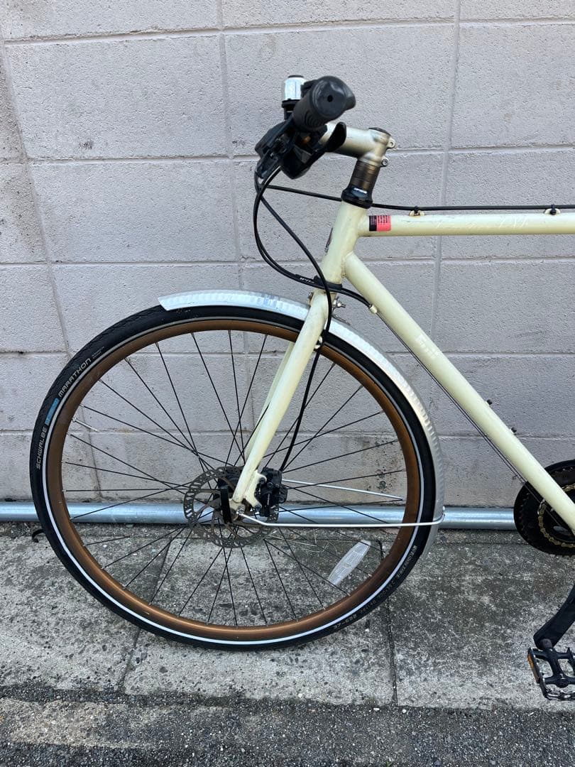 クロモリマニアの方に、Fuji、フラットバーシクロクロス、Feather CXF