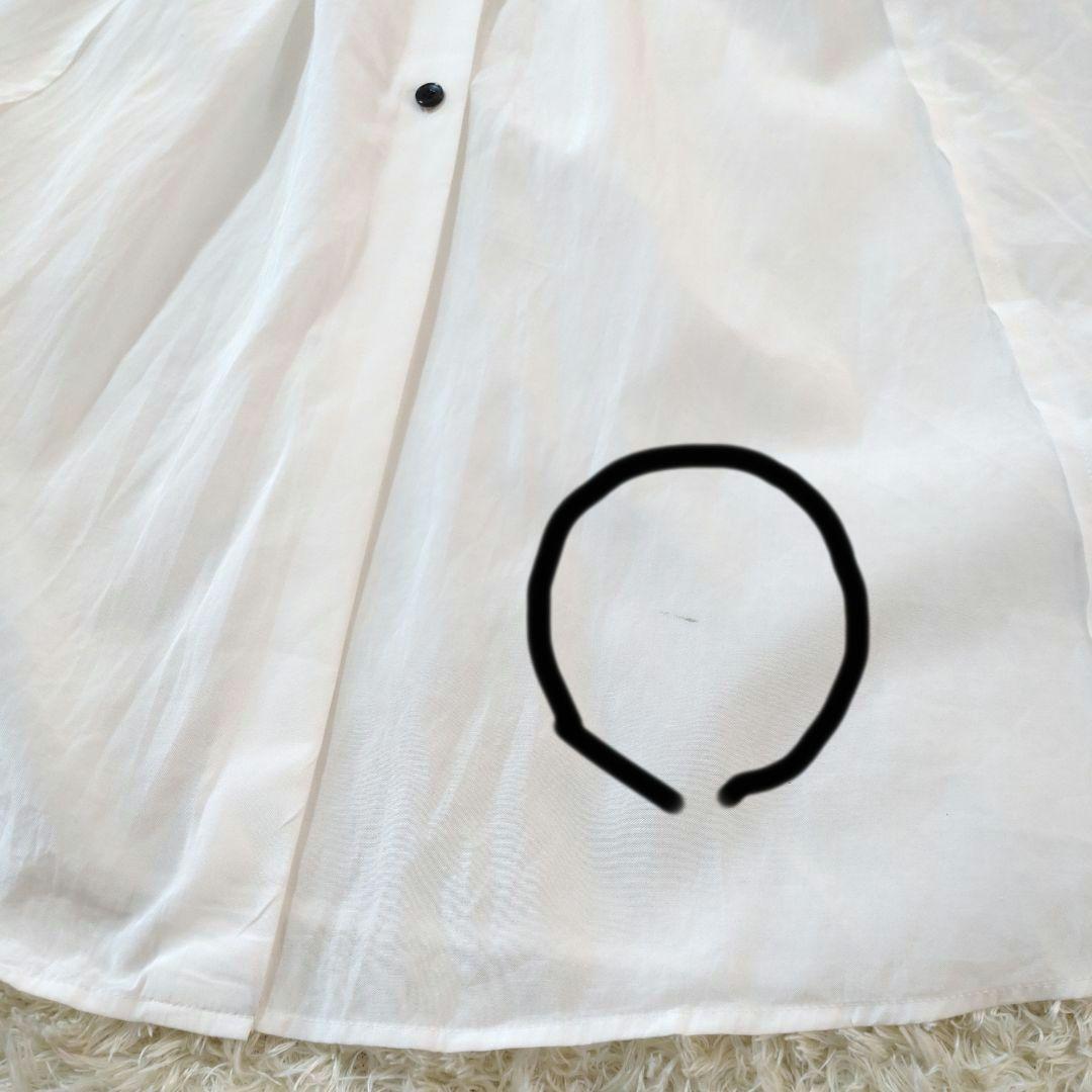 LANVIN en Bleu　レギュラーカラー変形シアーフレアロングワンピース