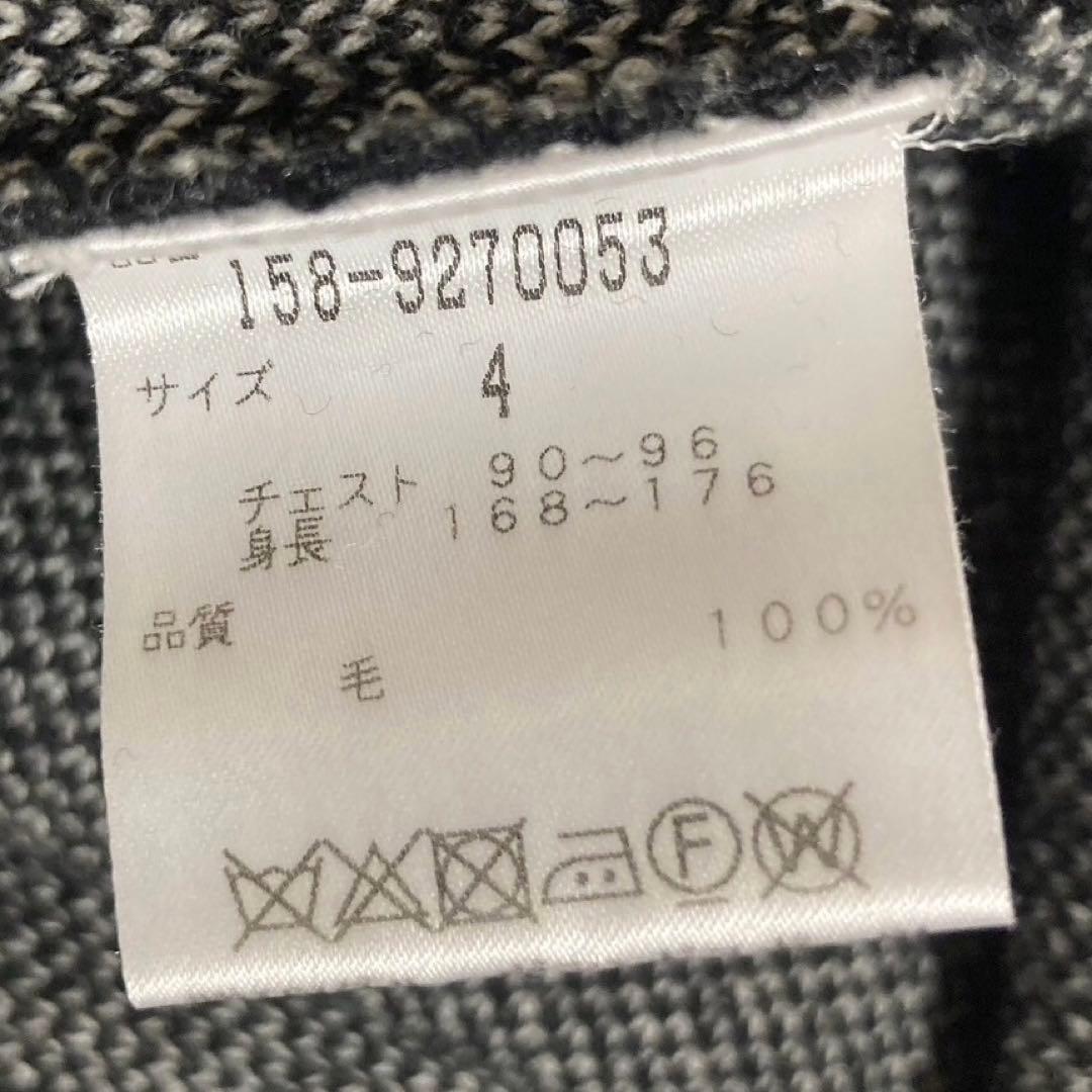 マスターバニー プリントプルオーバーニット ブラック メンズ 4サイズ