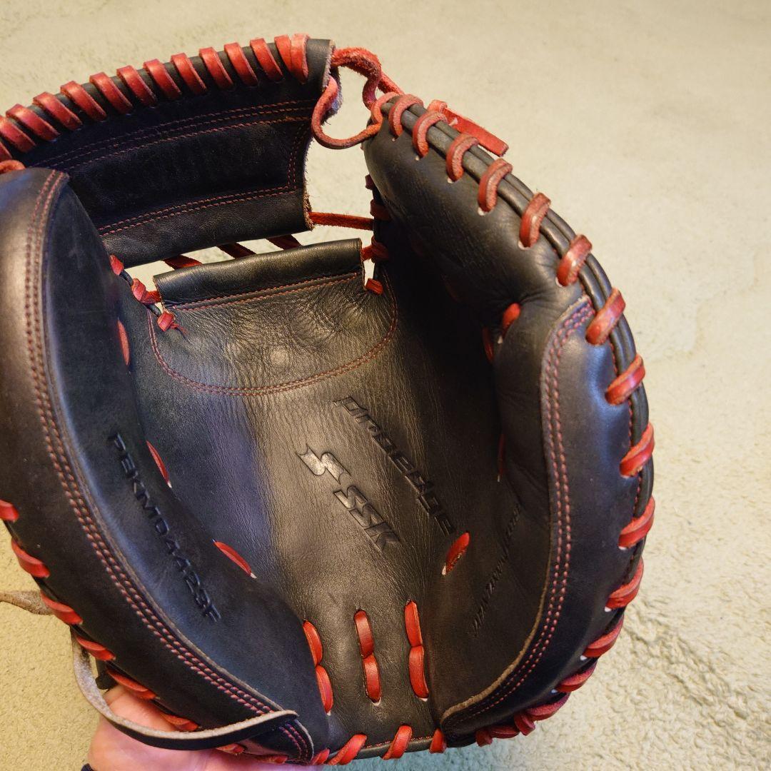 SSK キャッチャーミット プロエッジ 黒/赤