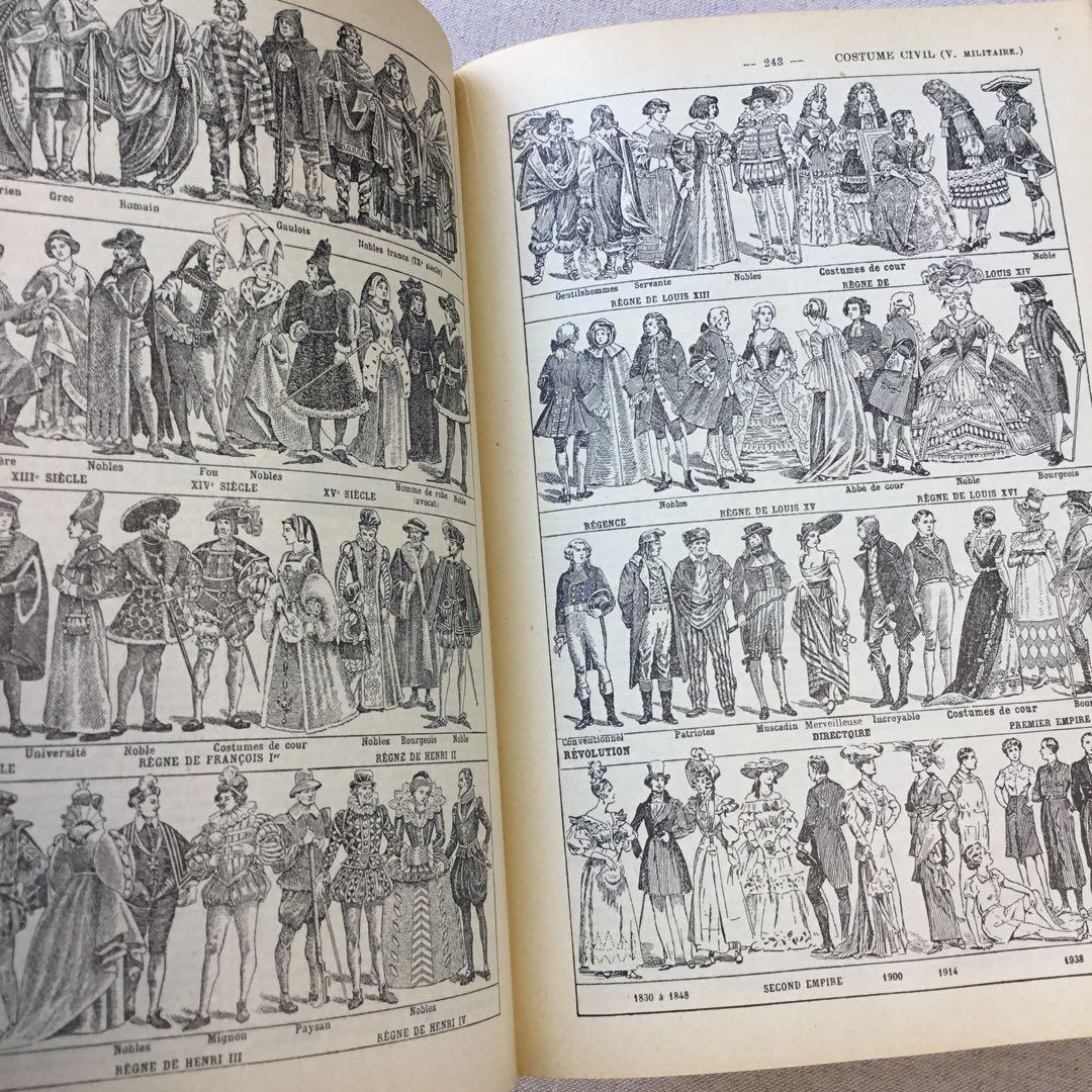 フランス 洋書 ラルース百科事典 ジャンクジャーナル素材 インテリアにも