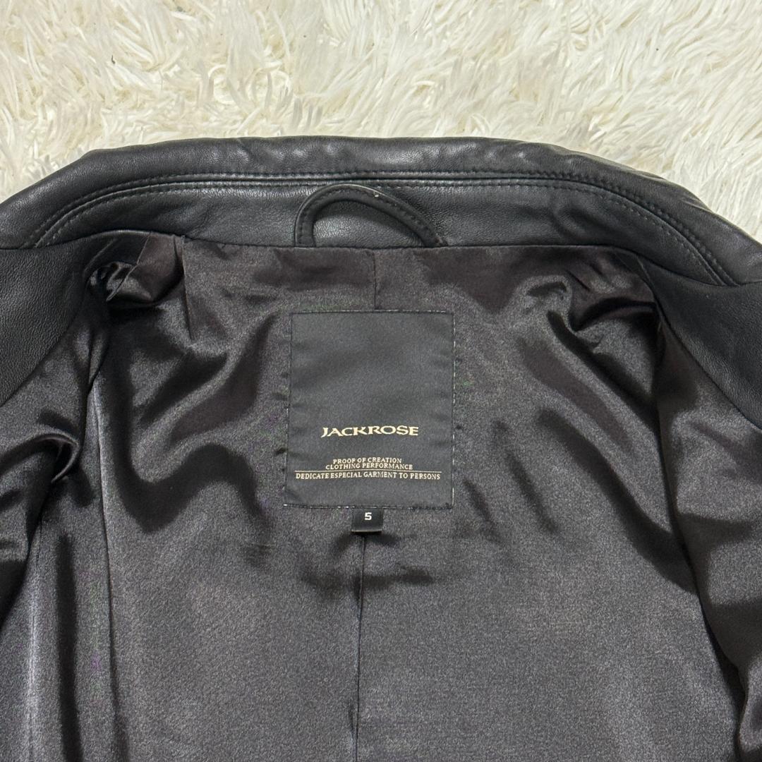 希少XL✨JACKROSE ジャックローズ ダブル ライダース ジャケット 羊革