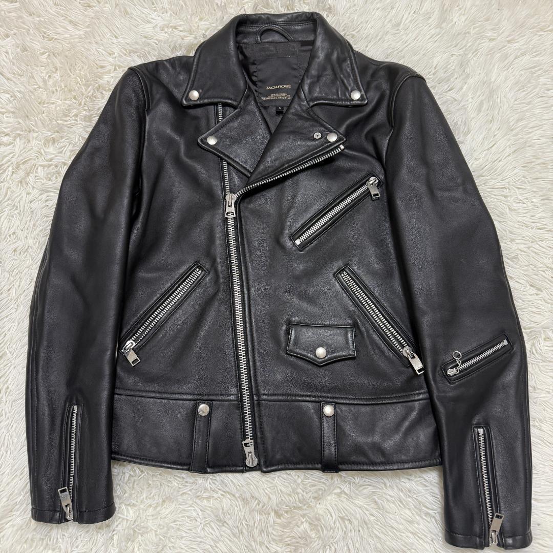 希少XL✨JACKROSE ジャックローズ ダブル ライダース ジャケット 羊革