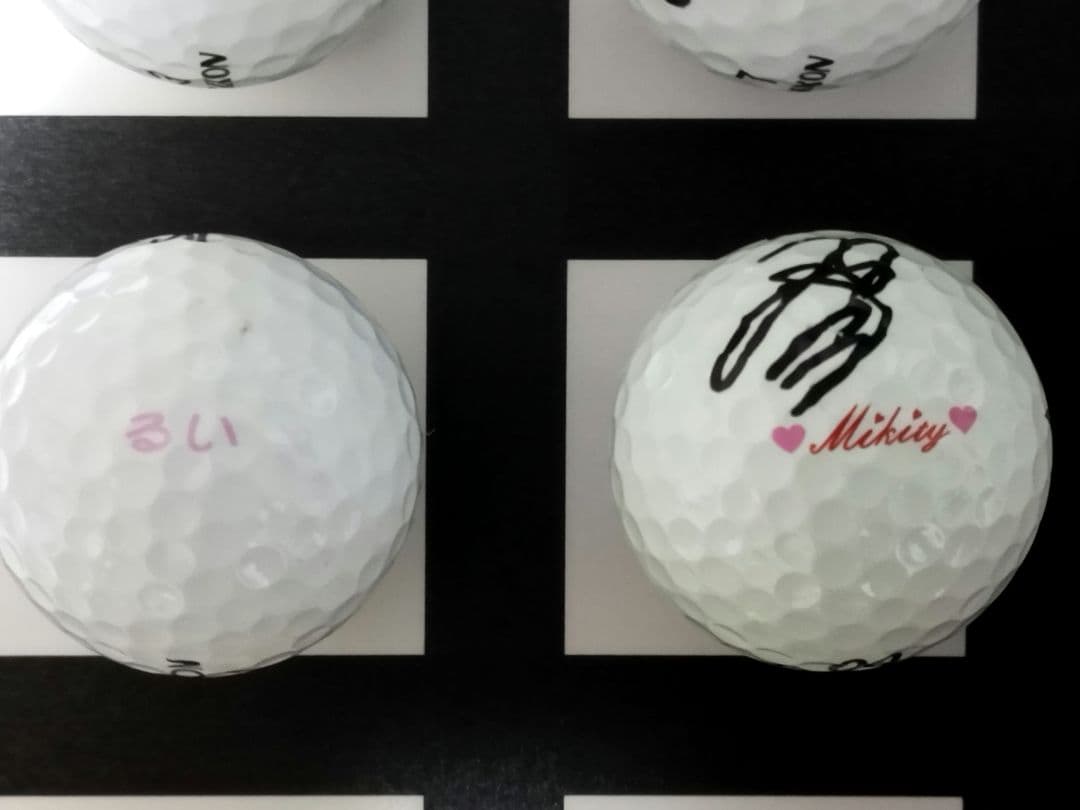 女子プロゴルフ　オウンネームボール19個セット　サイン入り有り
