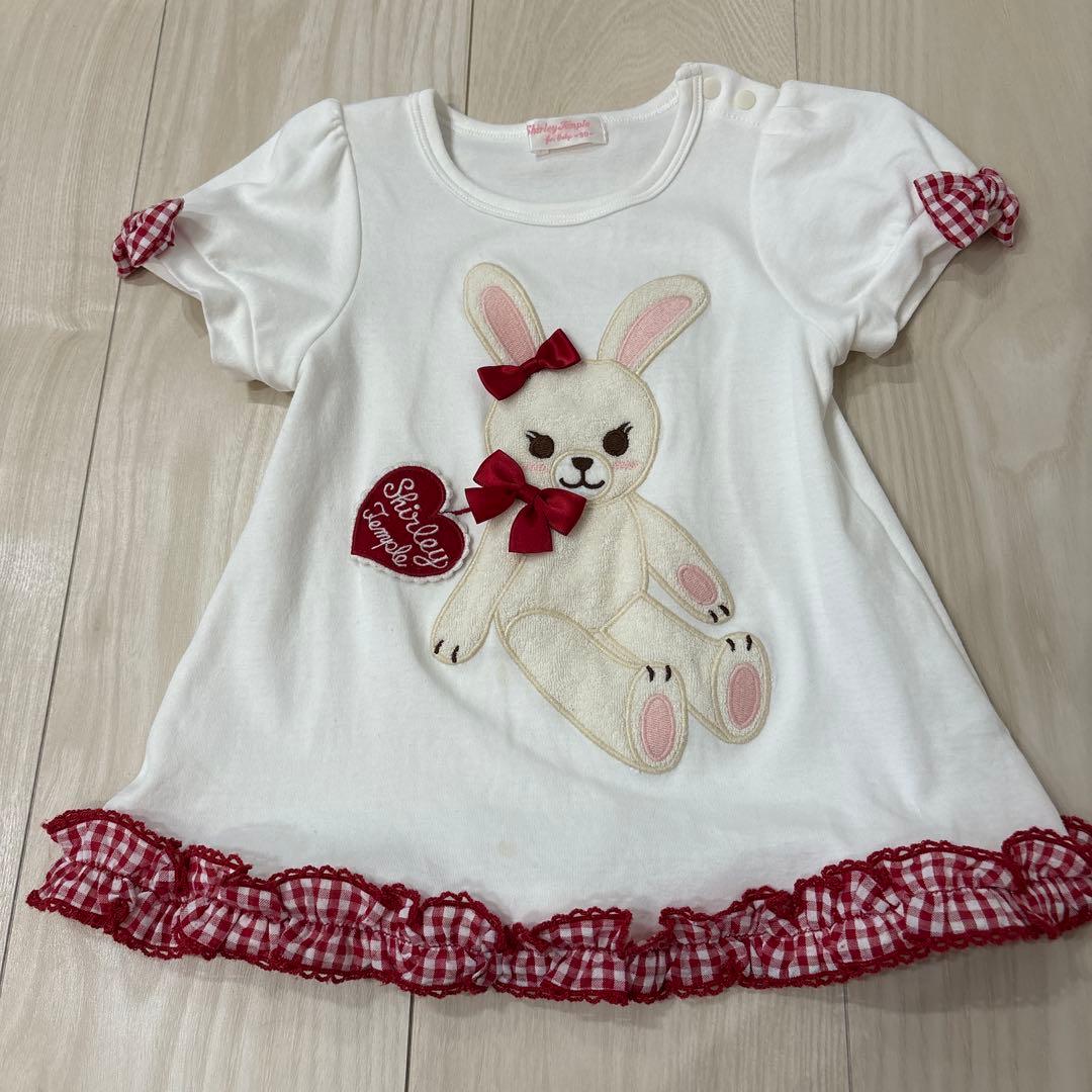 【Rokoko】シャーリーテンプル　うさぎ上下セット　90cm