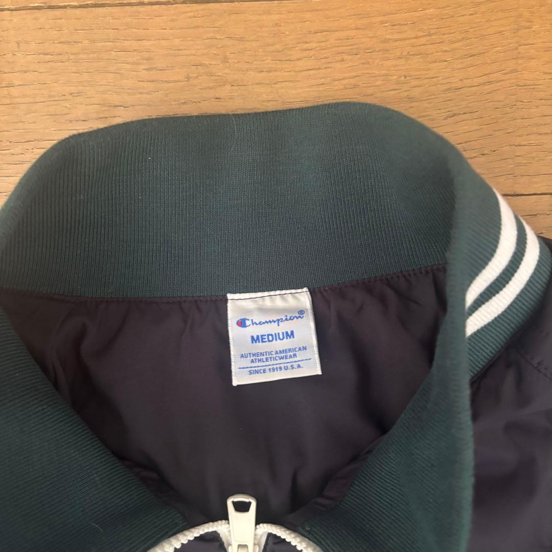 Champion ストレッチ スクリプトロゴ ジップジャケット/ネイビーM