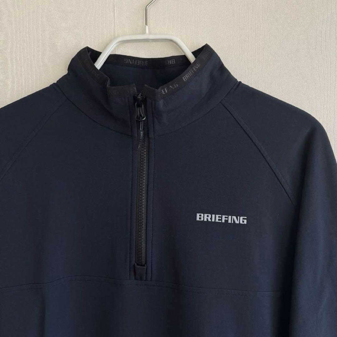 ★美品★2025秋冬★BRIEFING ハーフジップ ジャケット ブラック XL