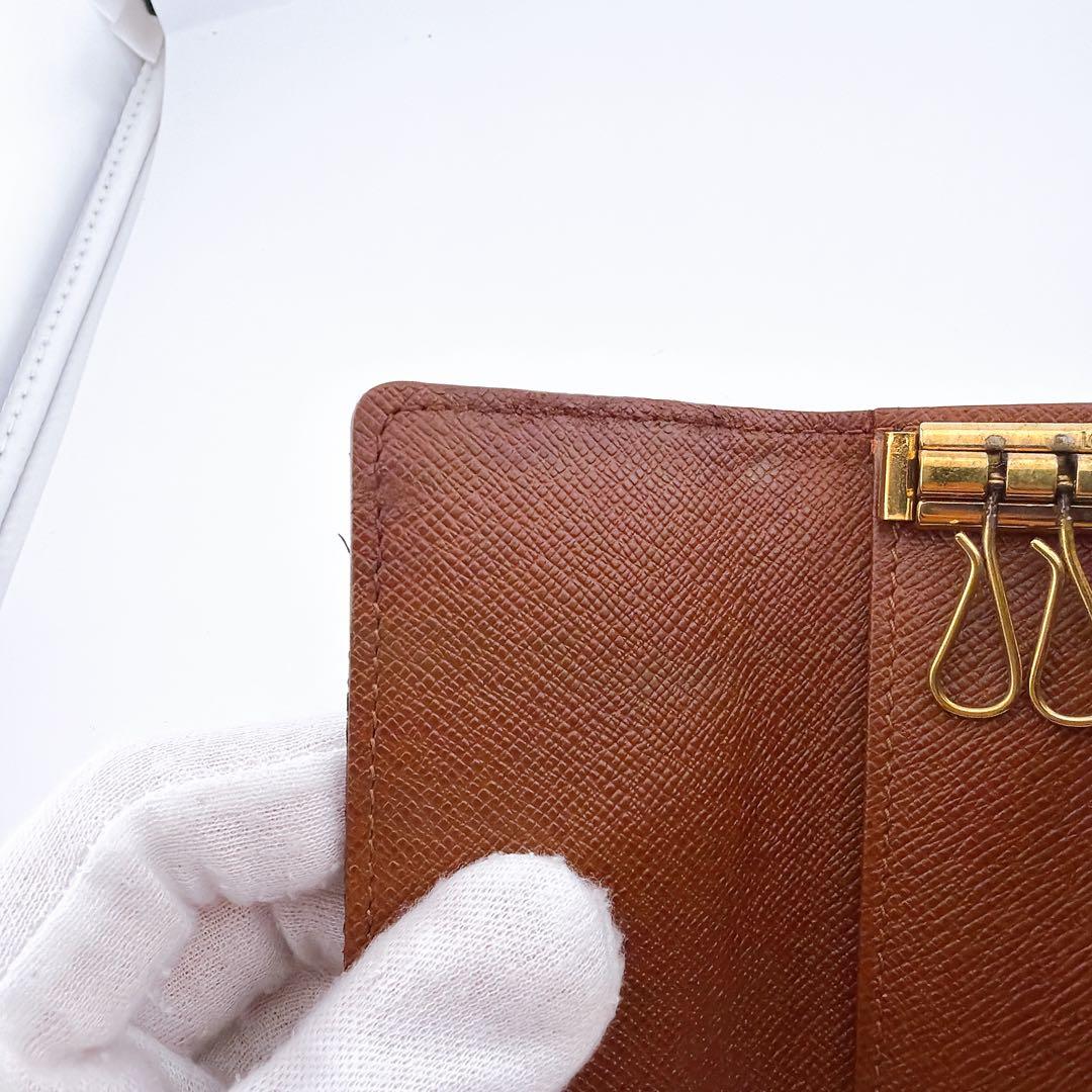 【美品】ルイヴィトン モノグラム ミュルティクレ6 キーケース ブラウン 6連