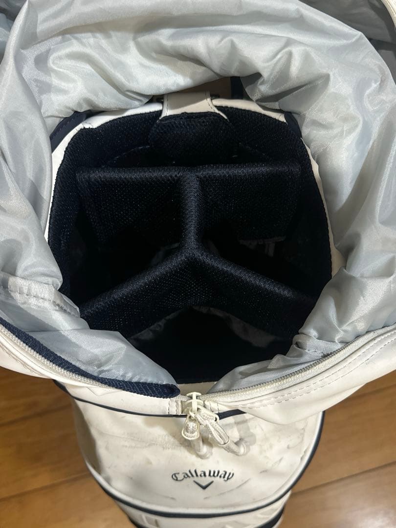 キャロウェイ ゴルフ キャディーバッグ　ホワイト　メンズ