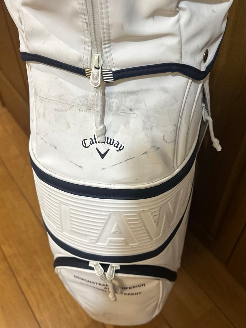 キャロウェイ ゴルフ キャディーバッグ　ホワイト　メンズ