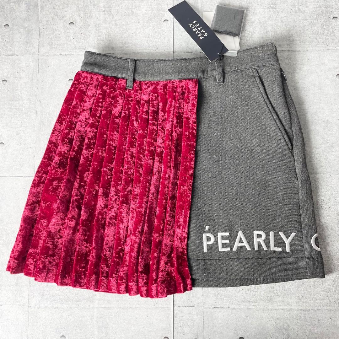 新品未使用品 パーリーゲイツ プリーツ スカート ゴルフウェア