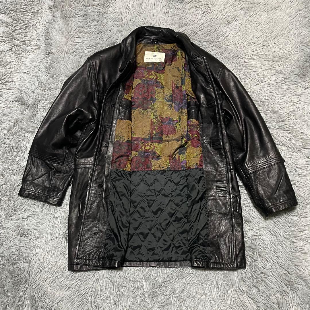 美品 ピエールバルマン レザージャケット ブラック Mサイズ