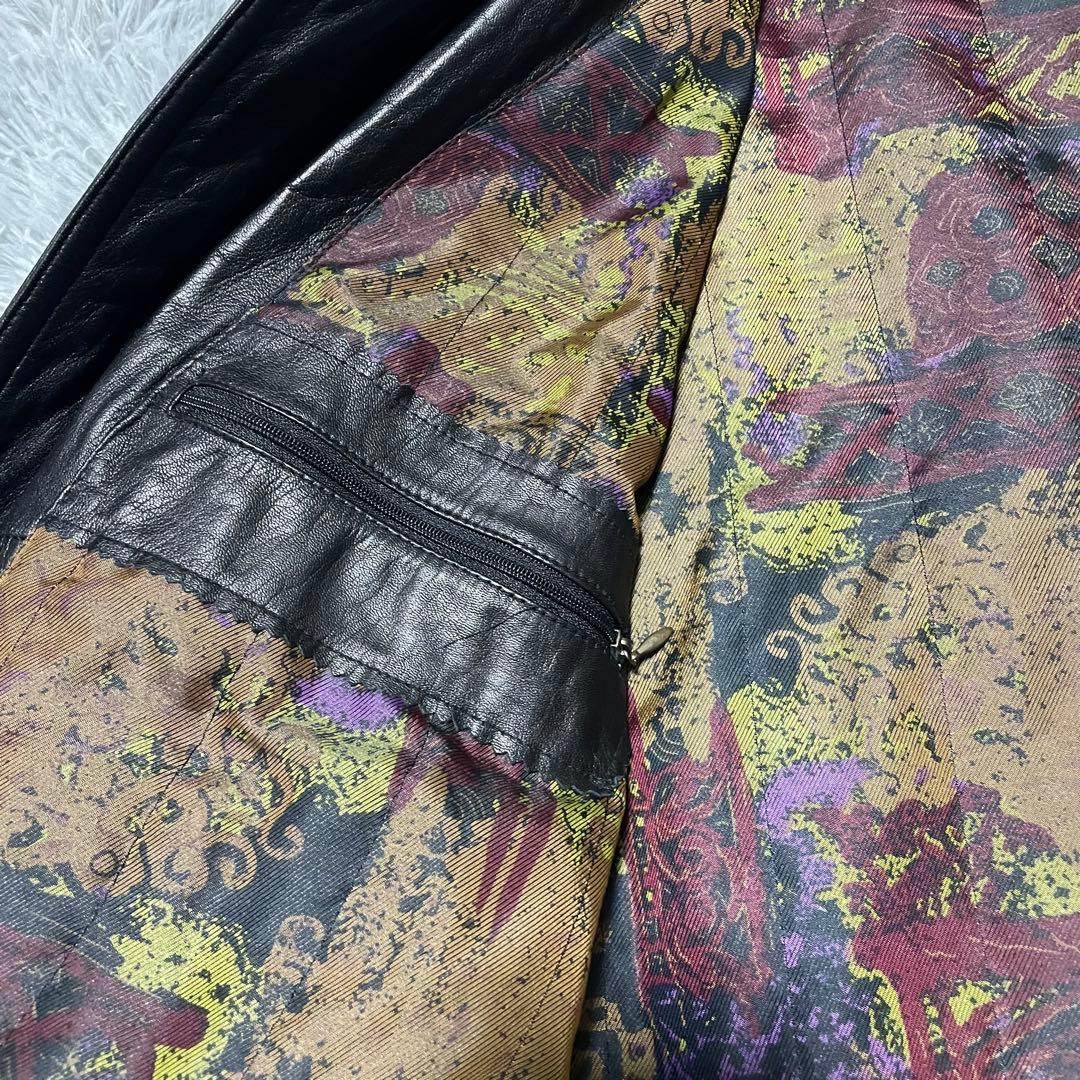 美品 ピエールバルマン レザージャケット ブラック Mサイズ