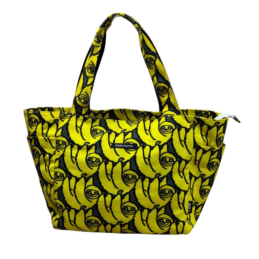 PEARLYGATES トートバッグ　ゴルフバッグ　なまけもの　総柄 大容量