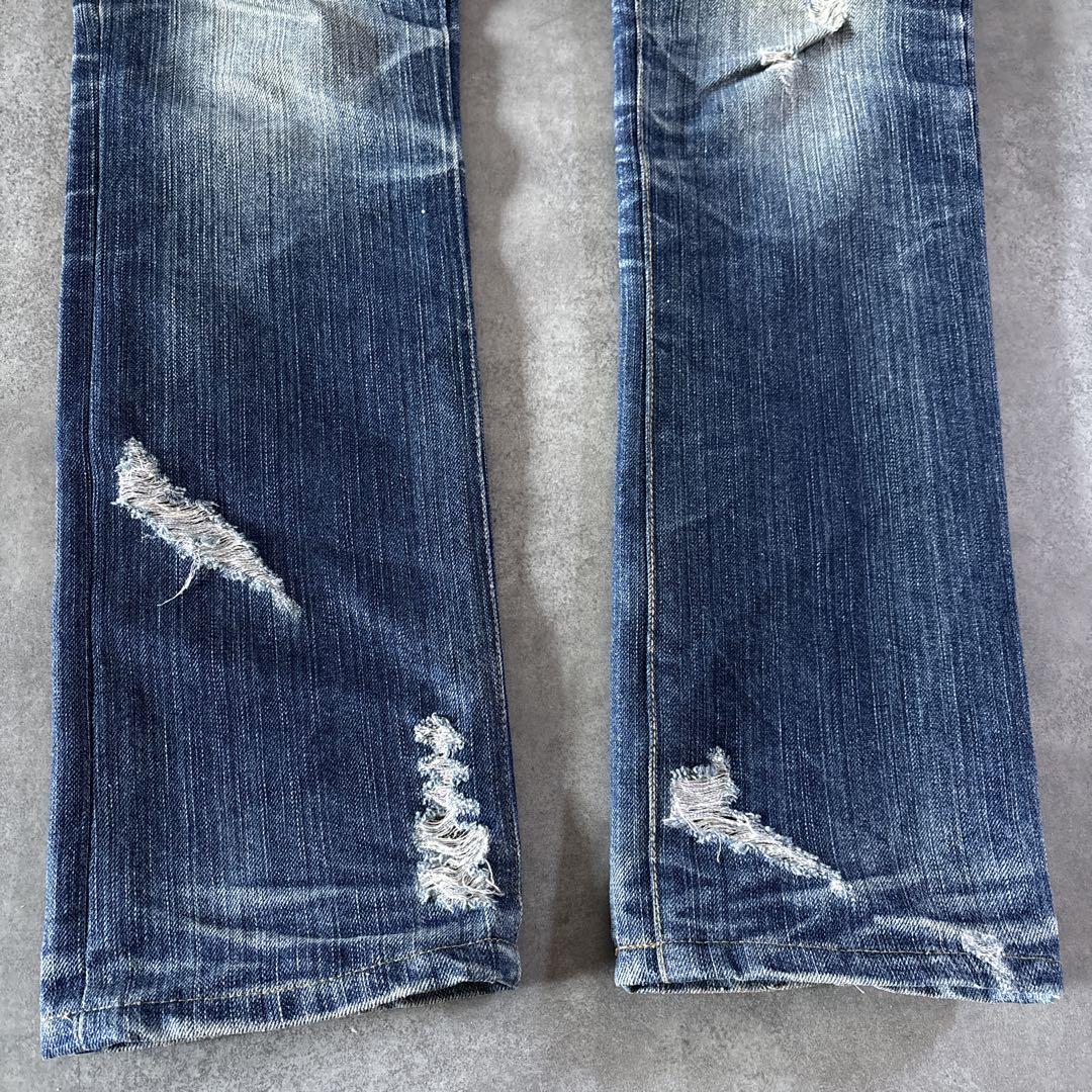 00s archive MIDAS ダメージデニム 鬼ヒゲ 蜂の巣 y2kお兄系