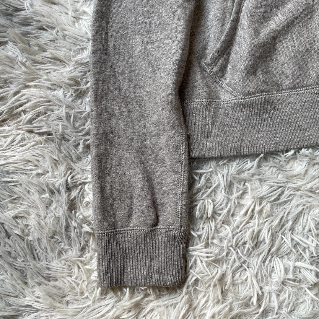 ポロ ラルフローレン ジップパーカー M グレー 裏起毛 ワンポイントロゴ