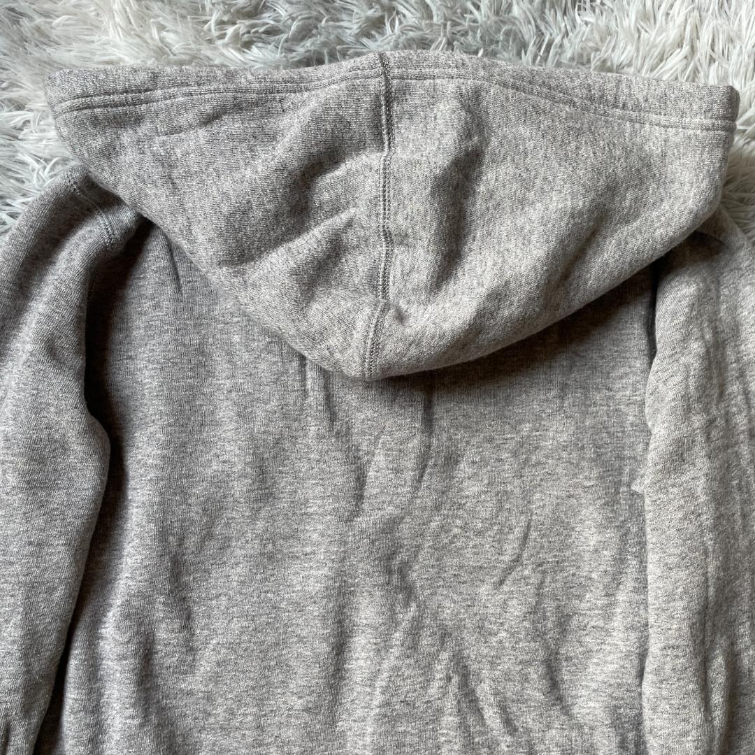 ポロ ラルフローレン ジップパーカー M グレー 裏起毛 ワンポイントロゴ