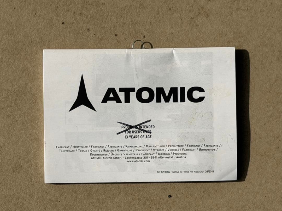 ATOMIC REDSTER J2 90cm スキー板(ケース付き)