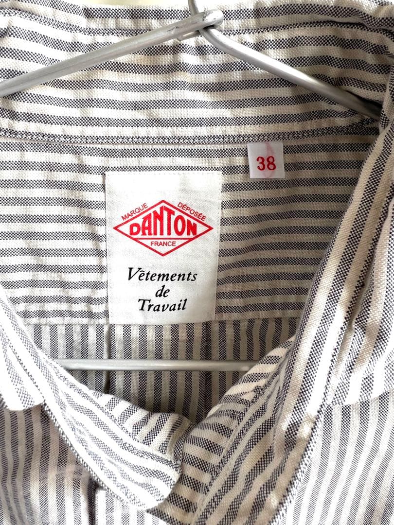 ダントン DANTON プルオーバー シャツ オックスフォード ストライプ