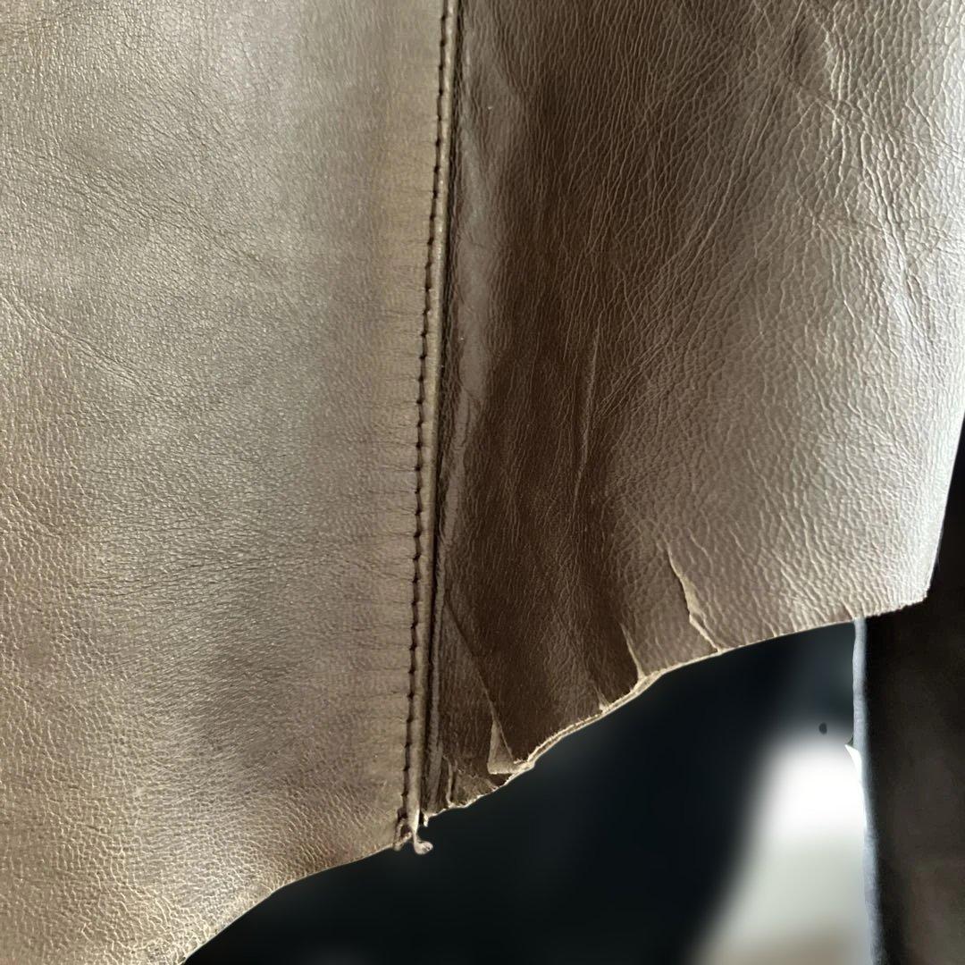 【大幅値下げ】CABANE de ZUCCA レザーシャツジャケット 羊革 M