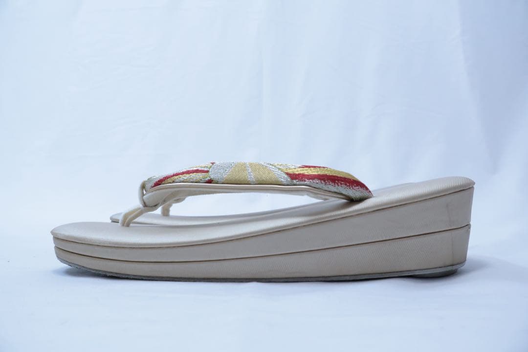 花柄和装用バッグと草履セット