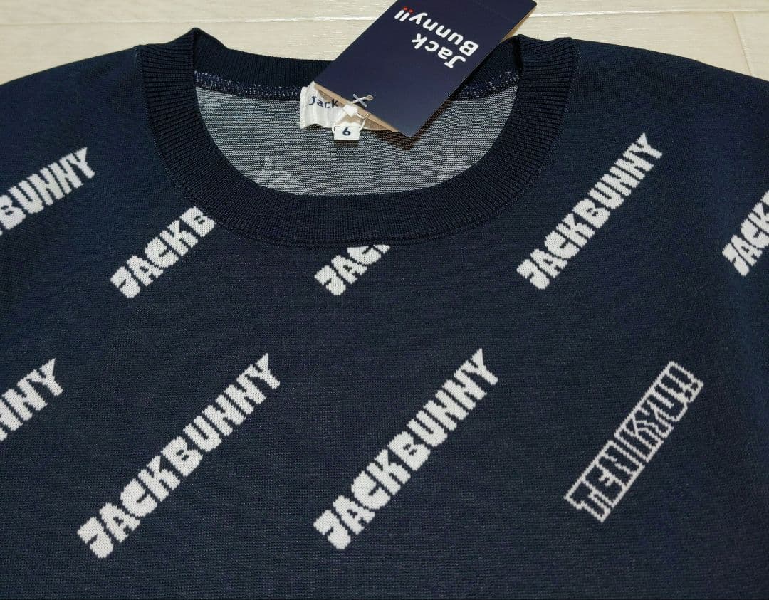 再再再値下げ新品　ジャックバニー　ニット6　紺ネイビー定価17600円