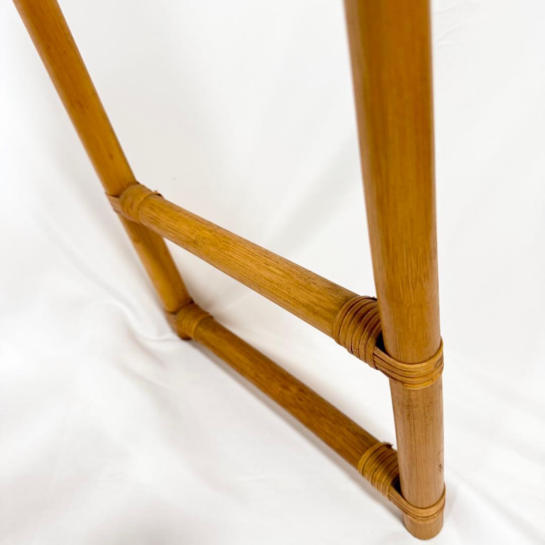 【送料無料】全身鏡　ラタン　籐　スタンドミラー　壁掛け　姿見