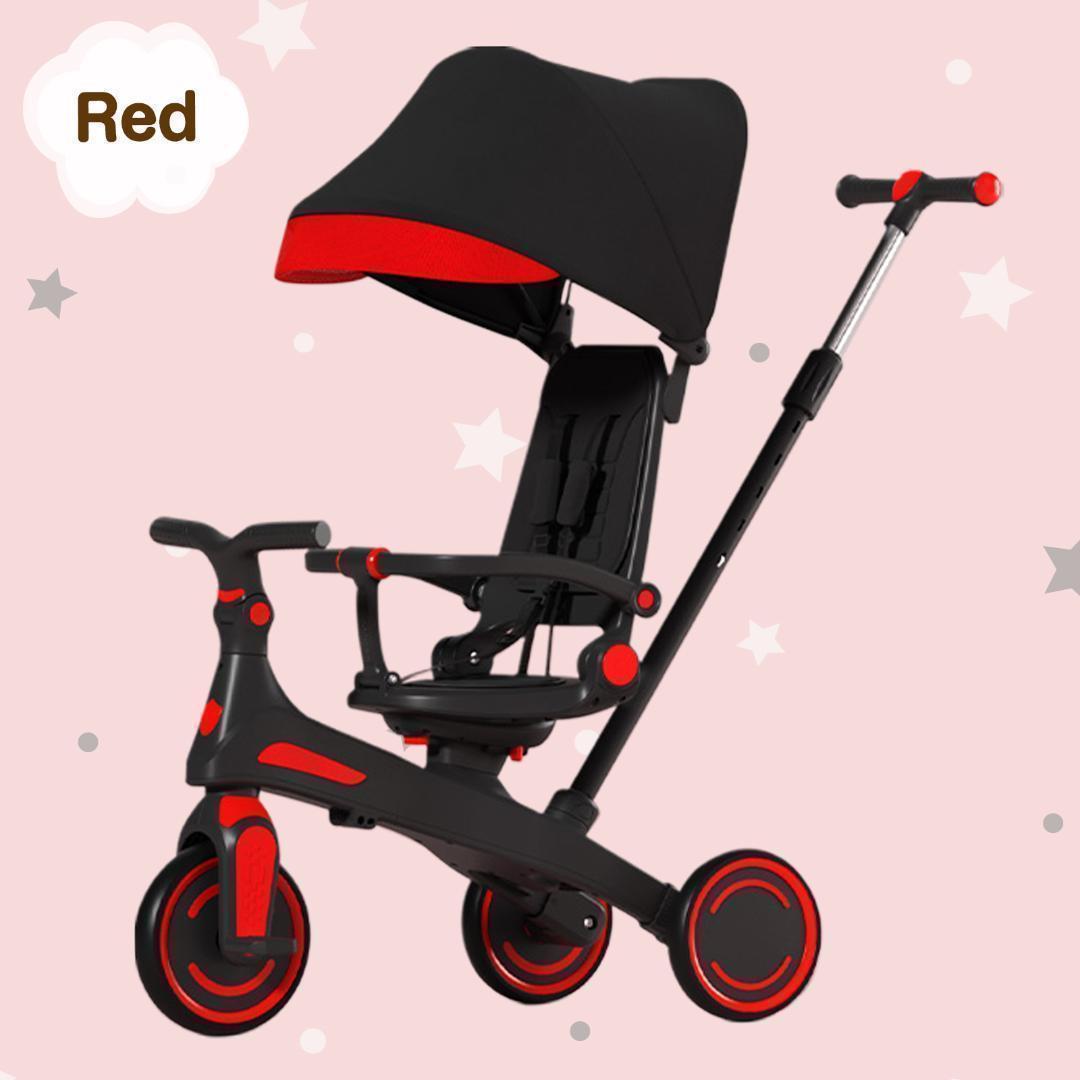 新品＊三輪車 手押し棒付き7in1子供用 キッズバイク　イエロー