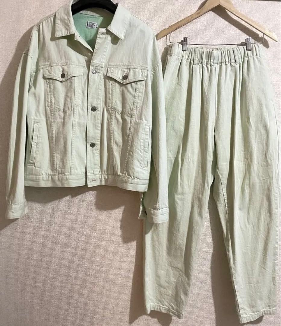 ★ か*ぼこ★ AZUL by moussy デニムセットアップ メンズ