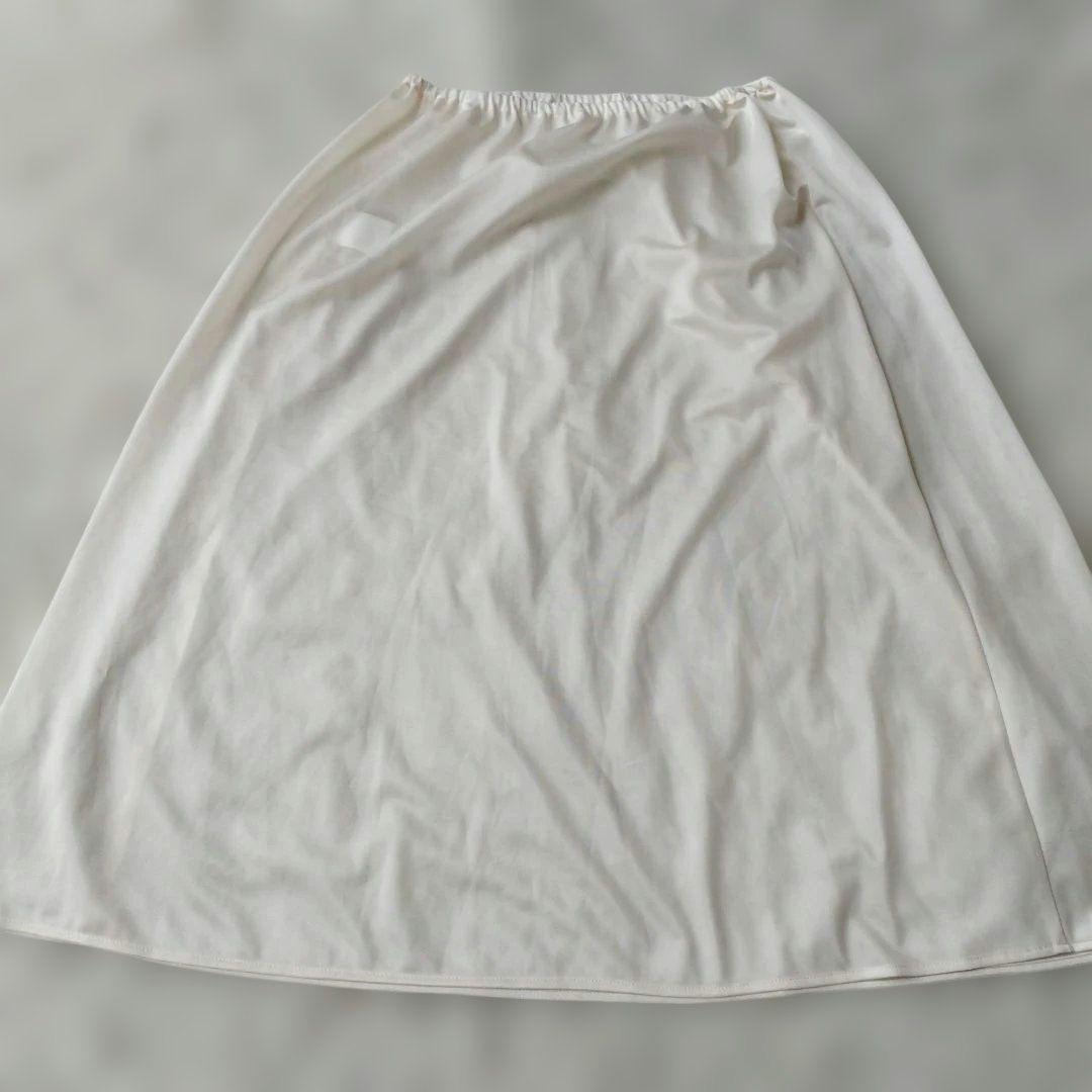 25年♡極美品✨アナイ サッカーストレッチサイドベルトワンピース ベージュ L