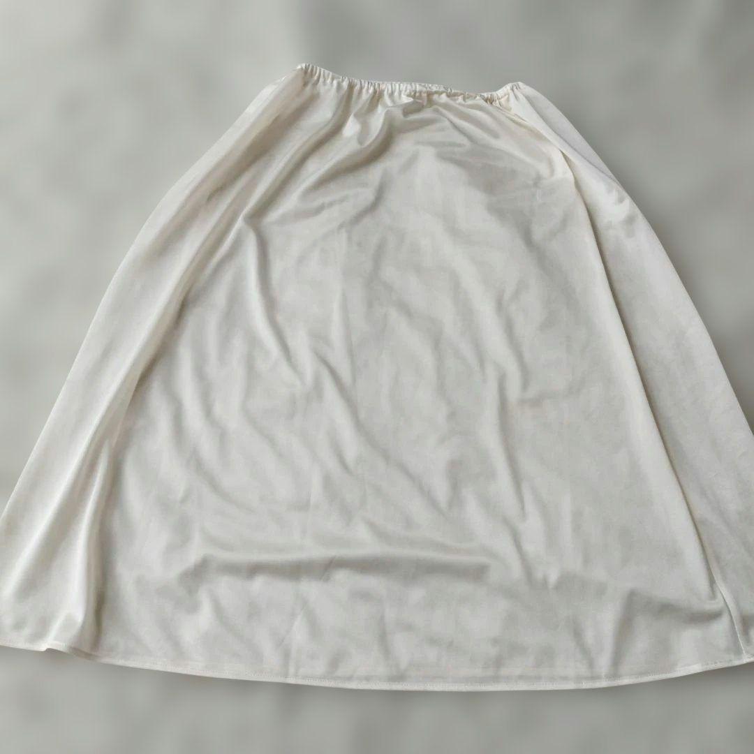 25年♡極美品✨アナイ サッカーストレッチサイドベルトワンピース ベージュ L