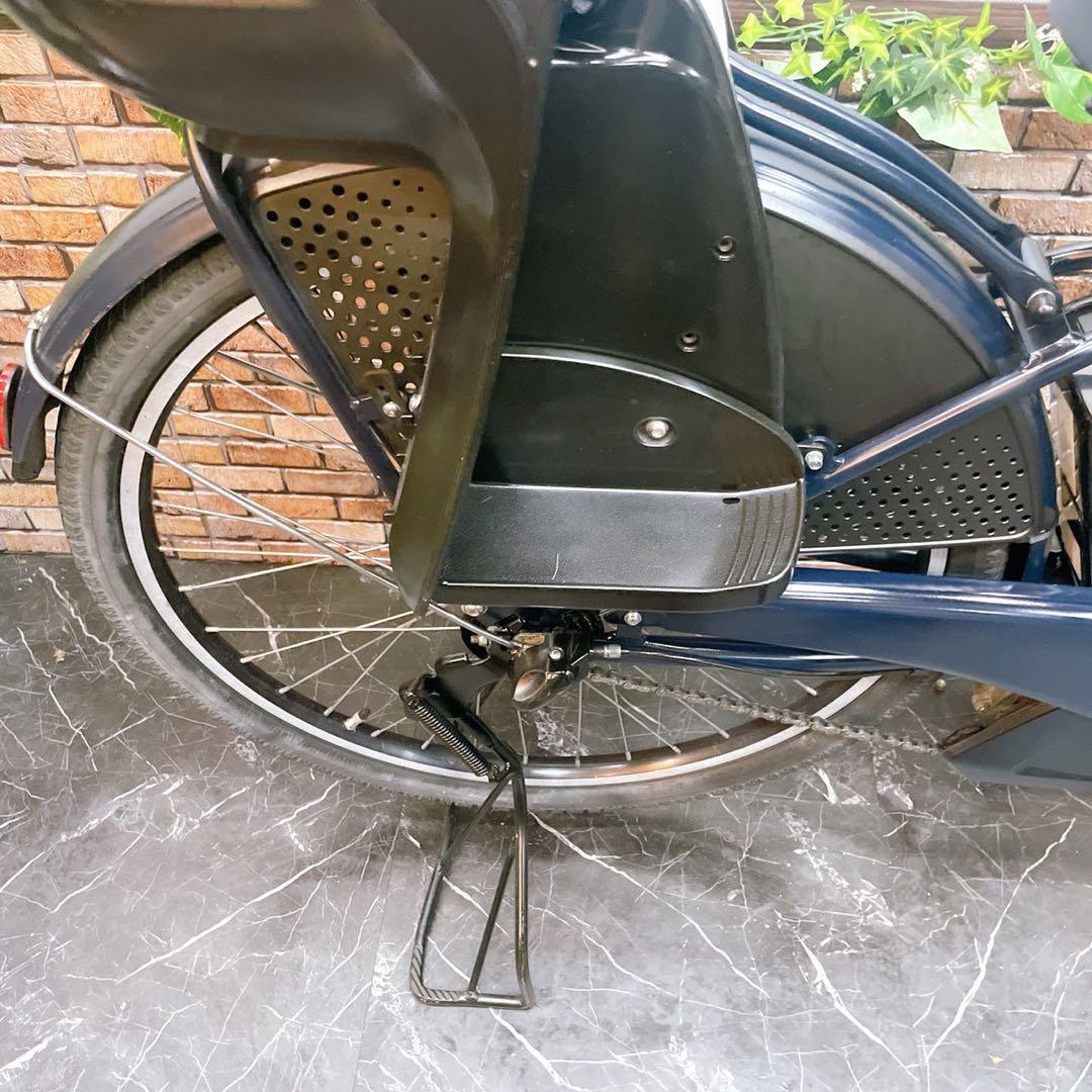 【82】子乗せ 電動自転車 ブリヂストン HYDEE.II 紺色 ブルー系