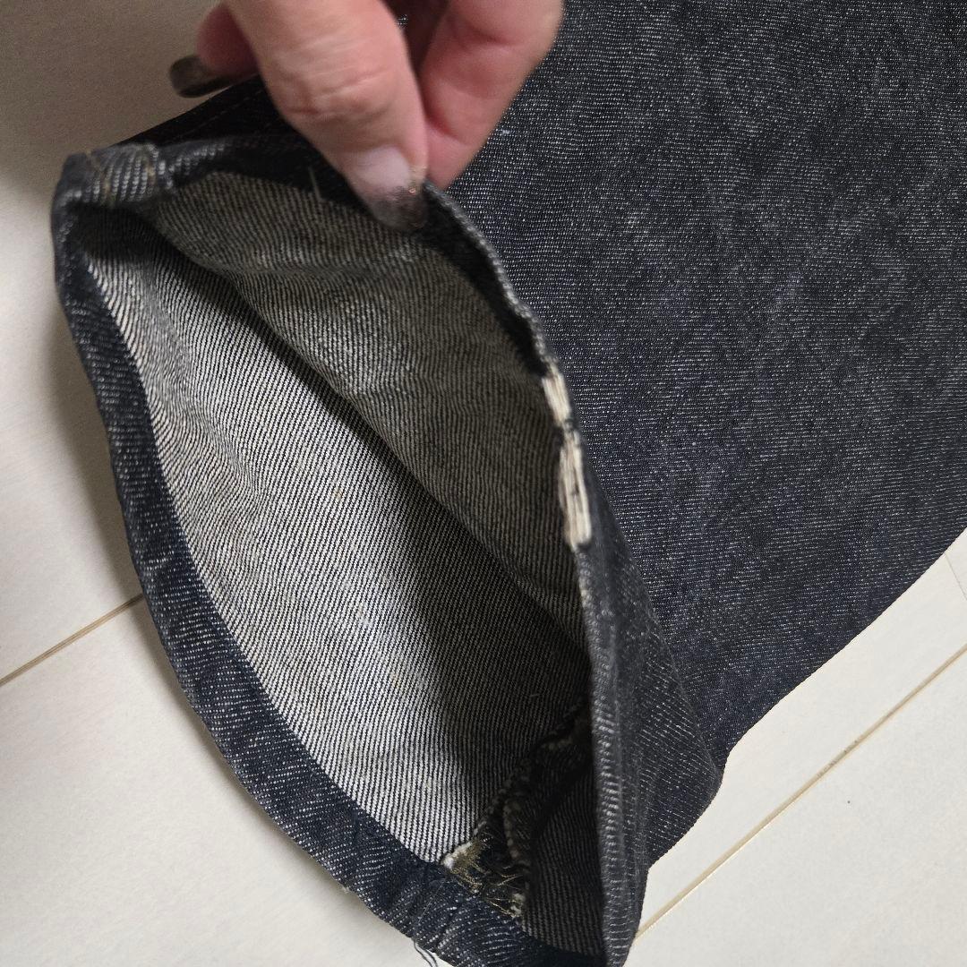 90s USA 先染め リーバイス 501 ブラック デニム W33 黒