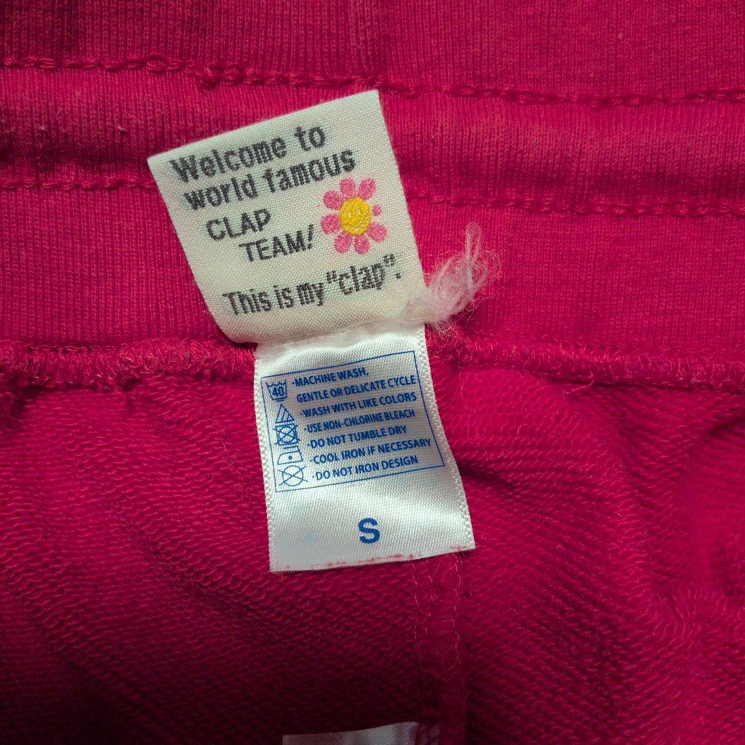 クラップ clap スウェットパンツ レオパード柄 赤 リラックスパンツ