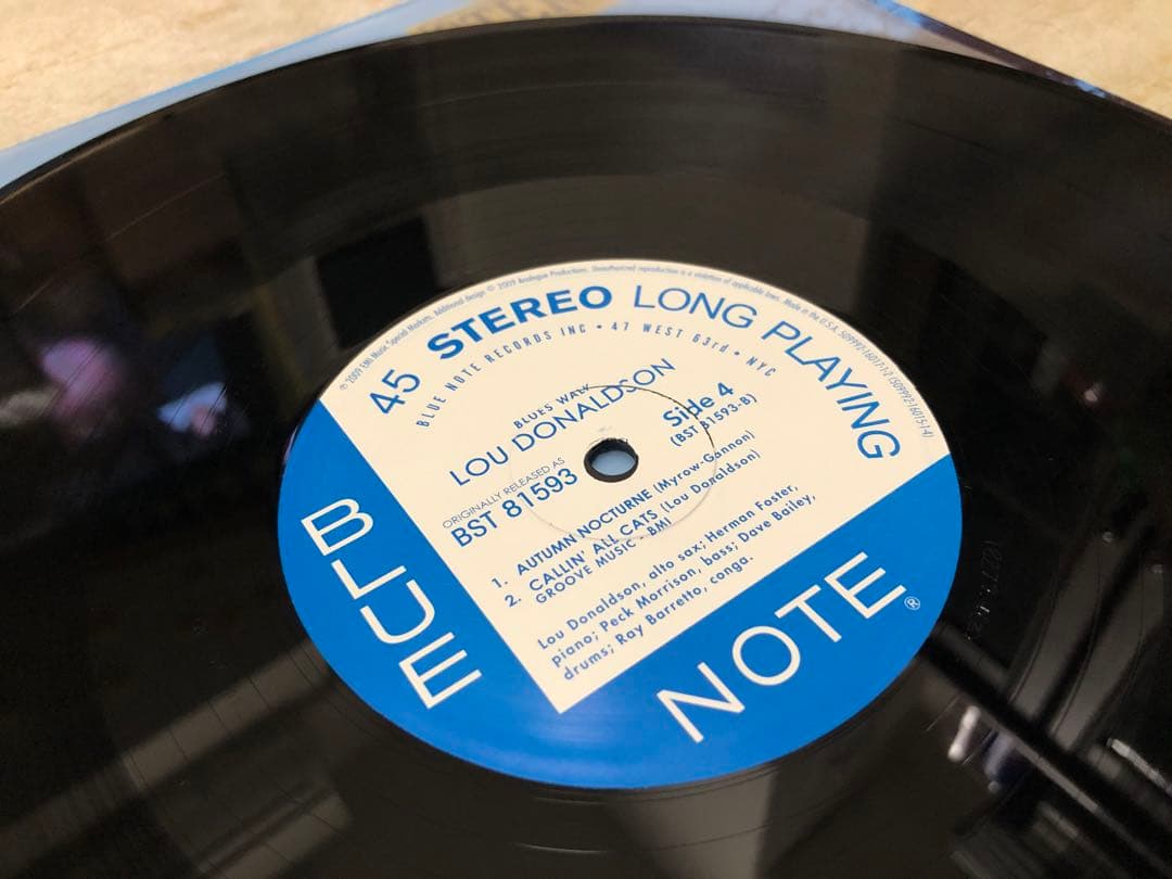 Lou Donaldson Blues Walk 45rpm 2LP 高音質