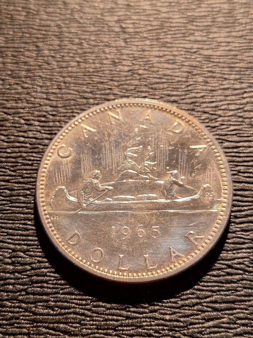 カナダモントリオール1976年５ドル銀貨 カナダ1965年dollar 銀貨