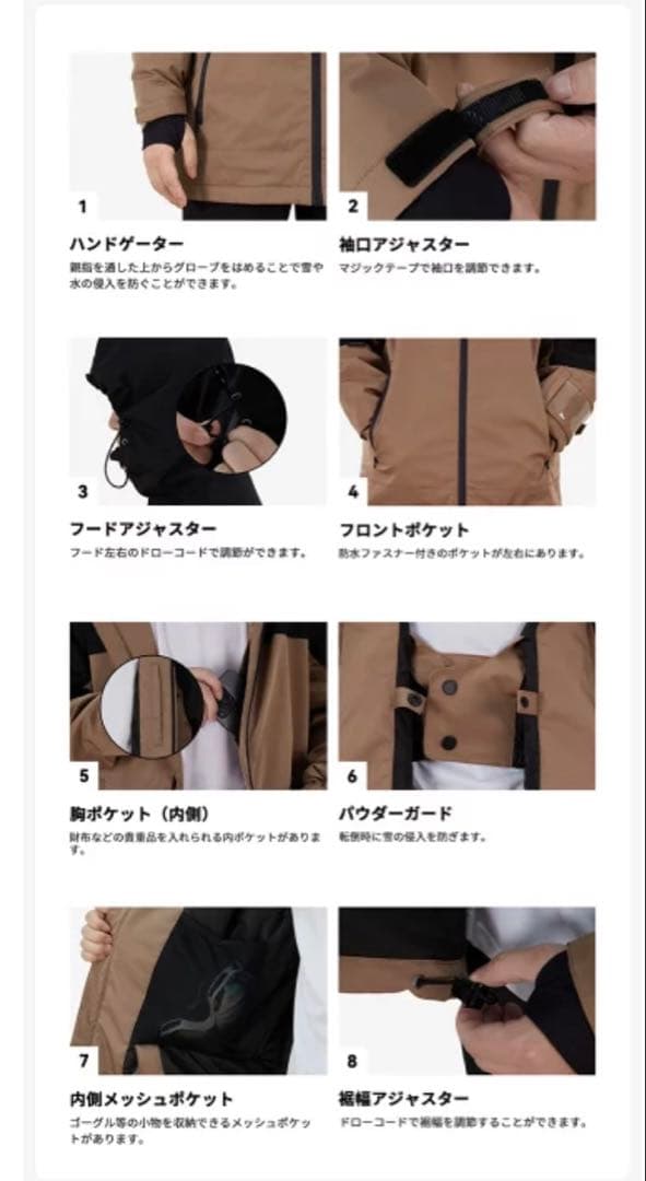 スノーボードウェア ジャケット＆パンツセット