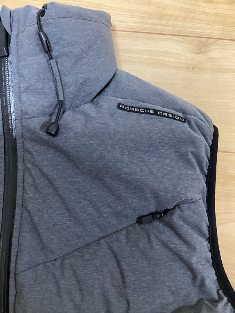 ポルシェデザイン 厚手 ベスト グレー M