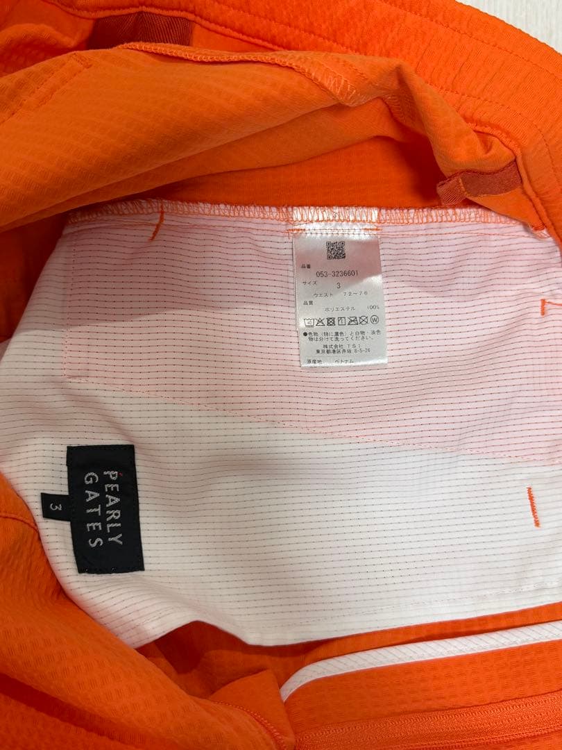 【商品名】 PEARLY GATES パーリーゲイツ パンツオレンジ