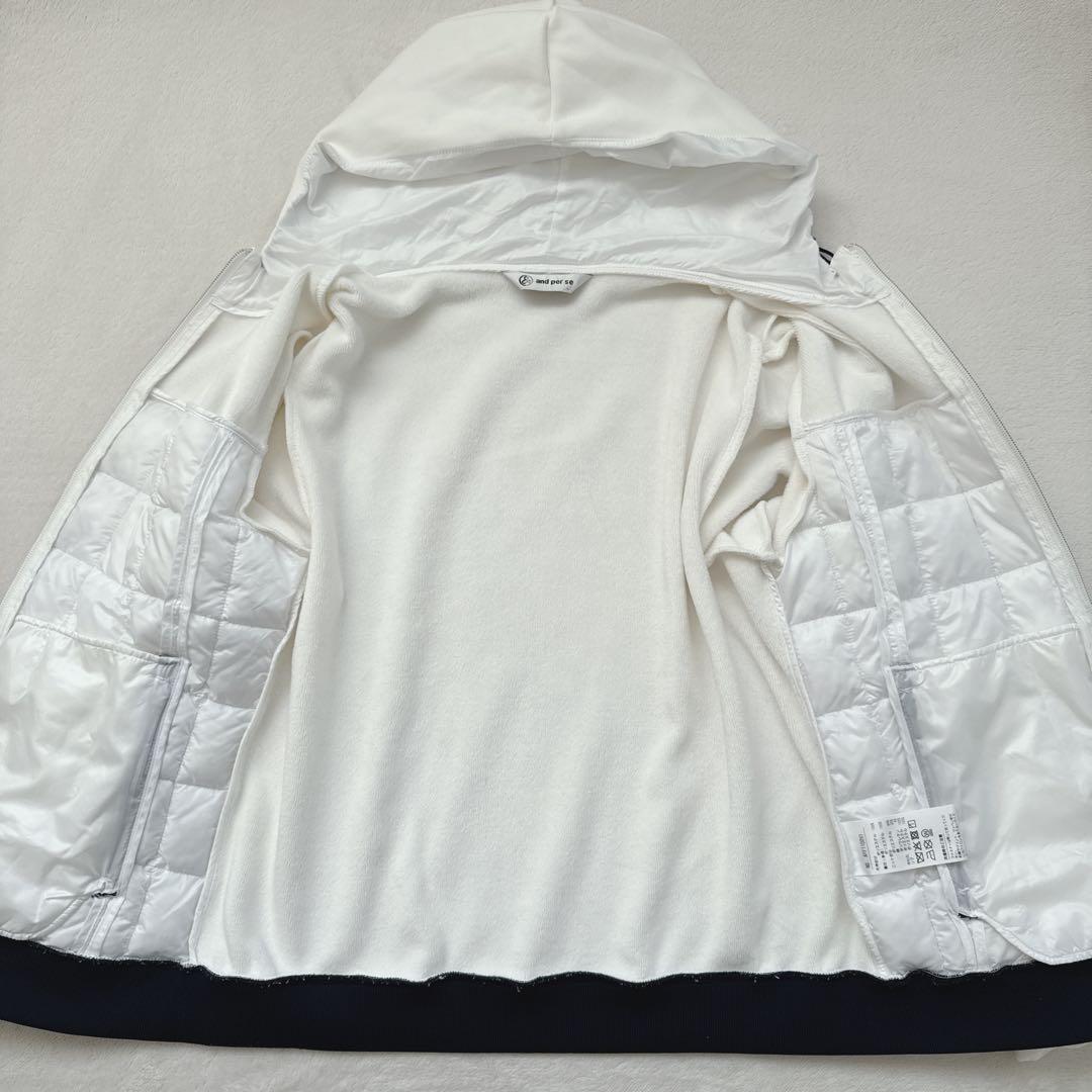 【and per se 】 アンパスィ レディース ジップパーカー　L
