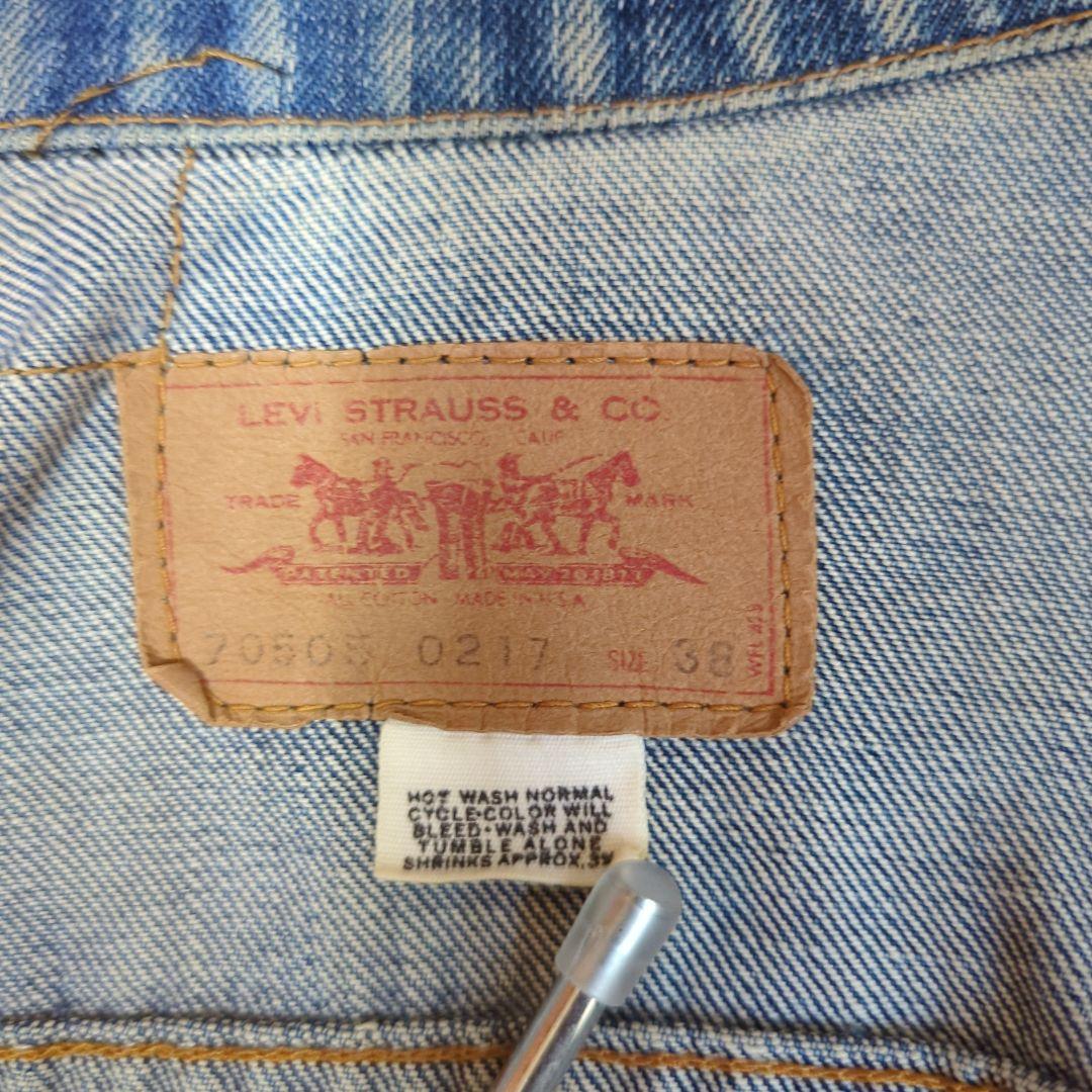 ジャケット・アウター 70s' levis small e 70505-0217 4th 38