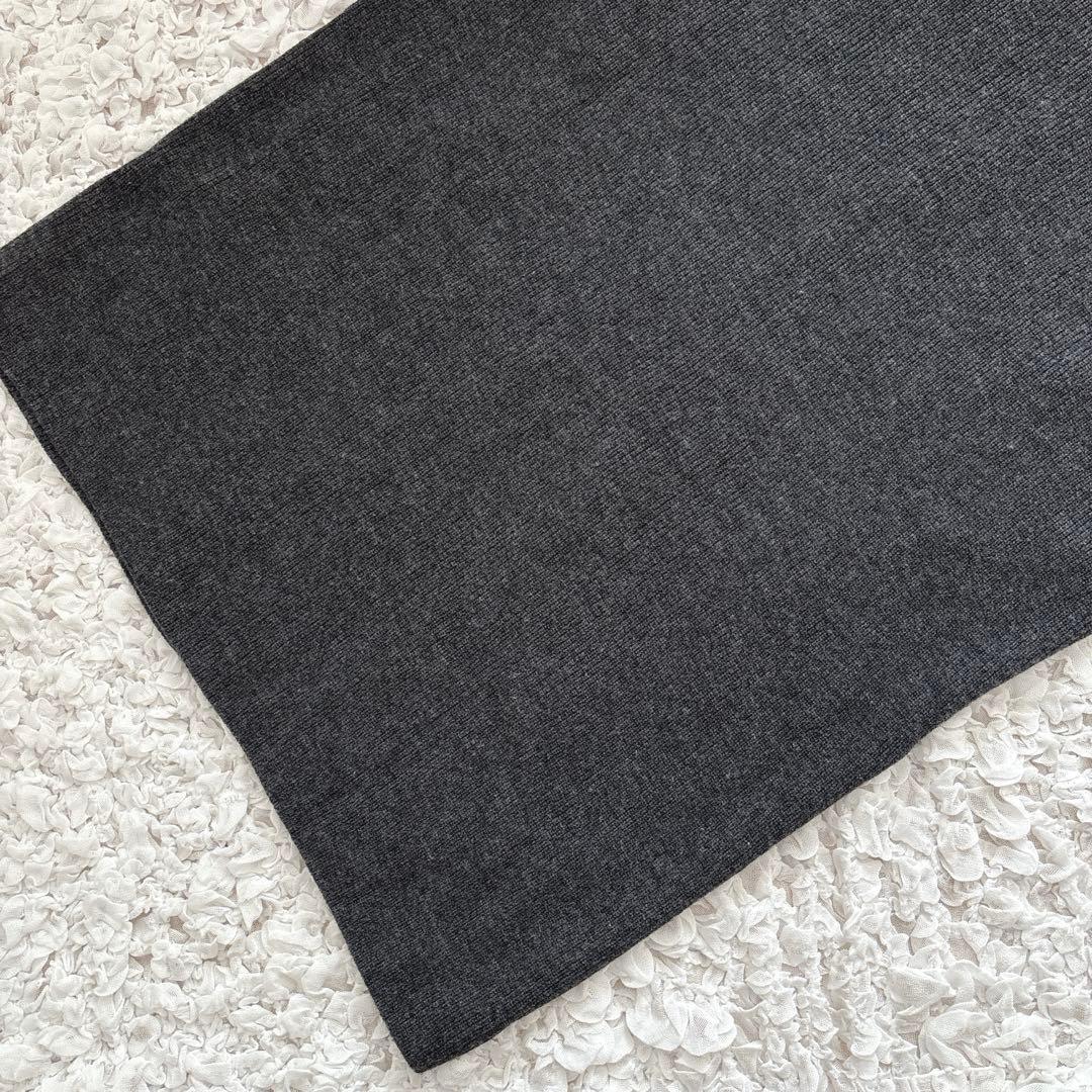 シロワン様　エヴァムエヴァ　ウール畦ロングベスト　wool 100%