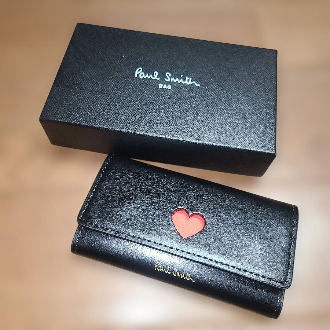 断*︎様 【極美品】ポールスミス キーケース 4連 レザー ハート