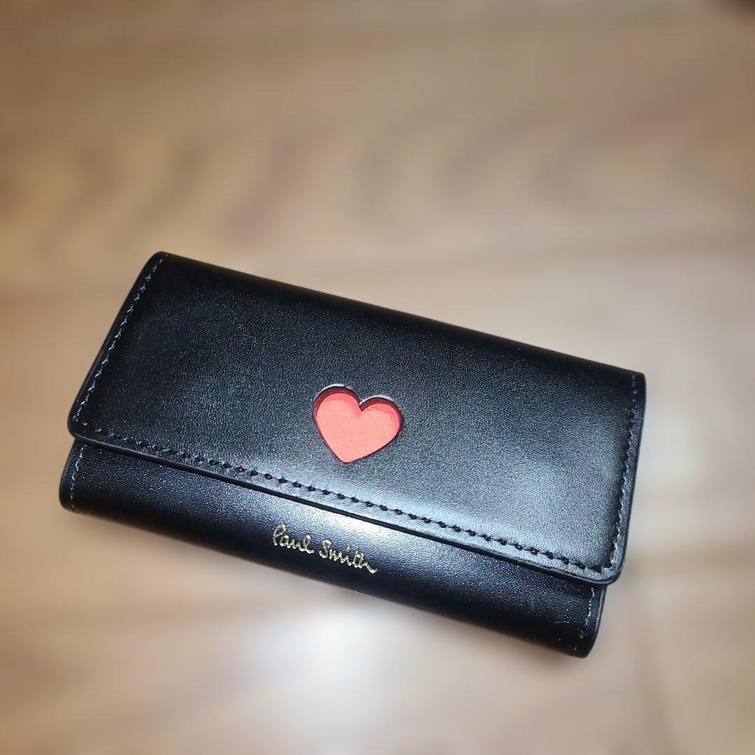 断*︎様 【極美品】ポールスミス キーケース 4連 レザー ハート